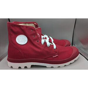 Palladium Blanc Hi 72886606 Vapor Rio Red/ White Hiking Canva Size 13 Men